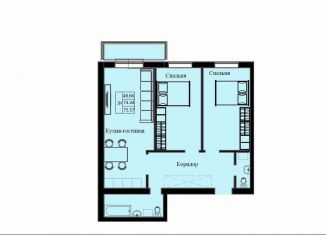 Продается 3-комнатная квартира, 75.6 м2, Красноярский край