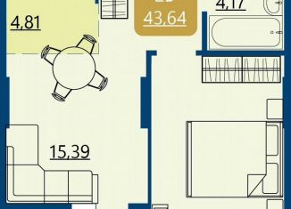 Продаю 2-комнатную квартиру, 45.3 м2, Тюмень