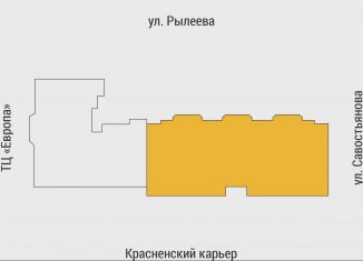 Продается двухкомнатная квартира, 68.9 м2, Тамбов, улица имени С.И. Савостьянова, 14Б