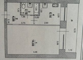 Продается однокомнатная квартира, 28.2 м2, Ульяновск, улица Димитрова, 71