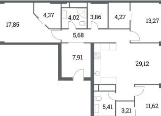 Продажа 3-ком. квартиры, 110.3 м2, Москва, метро Международная