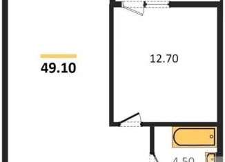 Продаю 1-ком. квартиру, 49.1 м2, Новосибирск, Красный проспект, 220, ЖК Нобель