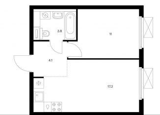 Продам 1-комнатную квартиру, 36.1 м2, Мытищи