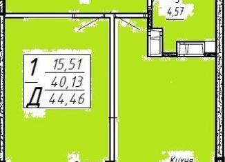 Продаю 1-комнатную квартиру, 44.5 м2, Краснодар, Агрономическая улица, 2/1, микрорайон Горхутор