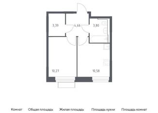 Продается однокомнатная квартира, 32.7 м2, городской округ Красногорск, жилой комплекс Квартал Строгино, к2