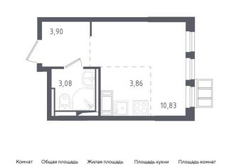 Квартира на продажу студия, 21.7 м2, Ленинский городской округ, ЖК Горки Парк, жилой комплекс Горки Парк, к3.1