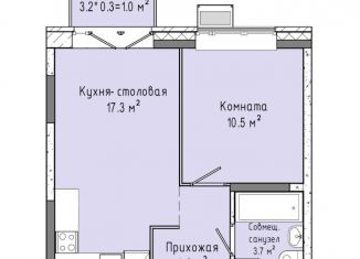 Продается 1-ком. квартира, 35.8 м2, Ижевск, жилой комплекс Скандинавия, 11, ЖК 4 Столицы