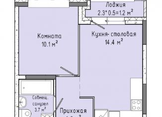 Продается 1-комнатная квартира, 32.2 м2, Ижевск, ЖК Скандинавия, улица Ленина, 91/1