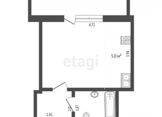 Продам квартиру студию, 26.1 м2, Тюмень, Кремлёвская улица, 112к1, ЖК Плеханово