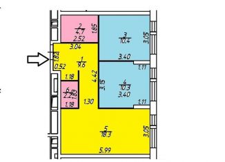 Продается 2-ком. квартира, 55.2 м2, рабочий посёлок Новоивановское, Можайское шоссе, 55, ЖК Западные Ворота Столицы