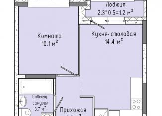 Продается 1-комнатная квартира, 32.2 м2, Ижевск, жилой комплекс Скандинавия, 11, ЖК 4 Столицы