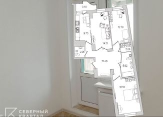 Продам 3-комнатную квартиру, 86.8 м2, Санкт-Петербург, улица Руднева, 16, метро Парнас