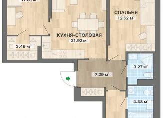 3-комнатная квартира на продажу, 82.6 м2, Екатеринбург, Чкаловский район
