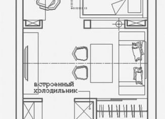 Квартира на продажу студия, 37.5 м2, Москва, улица Зорге, 3с1, станция Хорошёво