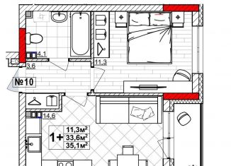 Продаю однокомнатную квартиру, 35.1 м2, Нижний Новгород, Автозаводский район