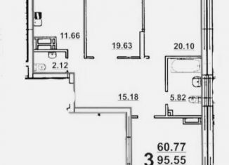 Продажа 3-ком. квартиры, 99 м2, Казань, улица Павлюхина, 128, ЖК Возрождение