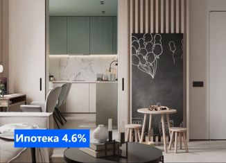 Продается квартира студия, 43.2 м2, Тюмень, Стройотрядовская улица, 10, ЖК Скандиа Квартал у Озера