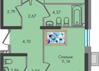 Трехкомнатная квартира на продажу, 85.7 м2, Краснодар, улица имени Генерала Брусилова, 5лит1.2