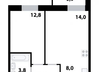 Продаю 2-комнатную квартиру, 45.1 м2, Одинцово, улица Маковского, 28, ЖК Союзный