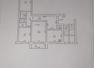 Продам трехкомнатную квартиру, 64 м2, село Уницы, Солнечная улица, 82