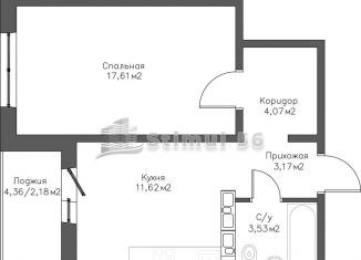 Продам однокомнатную квартиру, 42.2 м2, Оренбургская область