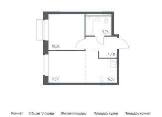 Продам двухкомнатную квартиру, 34.5 м2, Москва, жилой комплекс Квартал Марьино, к2