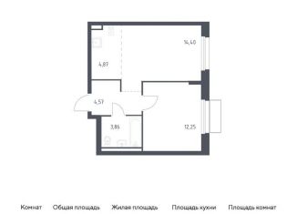 Продам 1-комнатную квартиру, 40 м2, Москва, жилой комплекс Квартал Марьино, к2