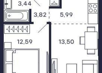 Продам 1-ком. квартиру, 39.3 м2, Красногорск, ЖК Тетрис