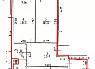 Продаю 3-ком. квартиру, 93.9 м2, Санкт-Петербург, улица Оптиков, 34к2, улица Оптиков