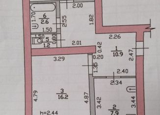 Продается двухкомнатная квартира, 50.9 м2, Моршанск, улица Куйбышева, 24