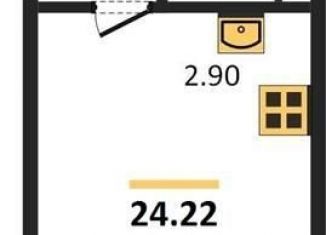 Квартира на продажу студия, 24.2 м2, Новосибирск, площадь Ленина, метро Площадь Ленина