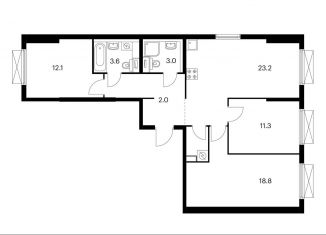 Продается 3-ком. квартира, 83.3 м2, Москва, Бабушкинский район