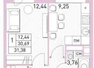 Продам однокомнатную квартиру, 31.4 м2, Балашиха, жилой комплекс Столичный, к22, ЖК Столичный