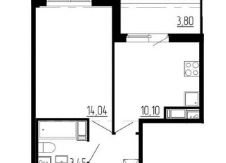 Продается 1-комнатная квартира, 33.2 м2, Санкт-Петербург, муниципальный округ Светлановское, Светлановский проспект, 8