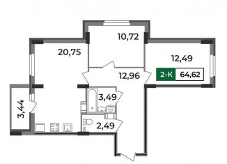 Продам 2-ком. квартиру, 64.6 м2, Ковров, Еловая улица, 11