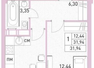 Продается 1-комнатная квартира, 31.9 м2, Балашиха, жилой комплекс Столичный, к23, ЖК Столичный