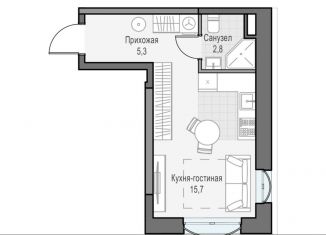 Продаю квартиру студию, 23.8 м2, Москва, улица Академика Королёва, 21, метро Бутырская