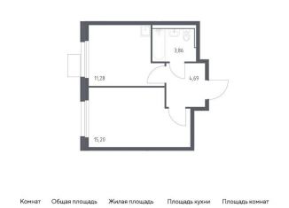 Продаю 1-комнатную квартиру, 35 м2, Московская область, квартал Ивакино, 2к1
