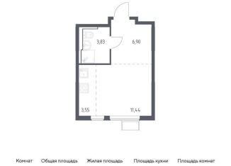 Продается квартира студия, 25.7 м2, село Остафьево, жилой комплекс Остафьево, к15
