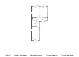 Продается двухкомнатная квартира, 60.6 м2, Москва, жилой комплекс Остафьево, к15