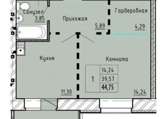 Продажа однокомнатной квартиры, 44.8 м2, Курган, жилой район Центральный, улица Климова, 129