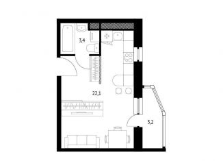 Продам квартиру студию, 28.2 м2, Ростов-на-Дону, ЖК Пятый Элемент, проспект Солженицына, 17