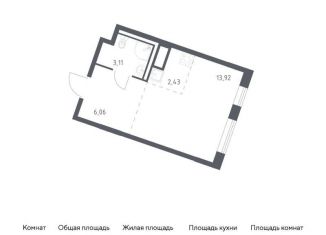 Продается квартира студия, 25.5 м2, деревня Лаголово, жилой комплекс Квартал Лаголово, 1