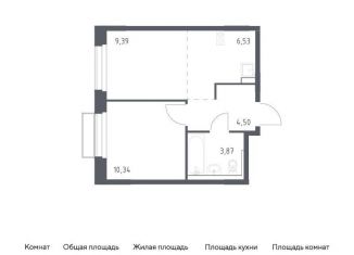 Продается однокомнатная квартира, 34.6 м2, поселение Кокошкино, жилой комплекс Новое Внуково, к28
