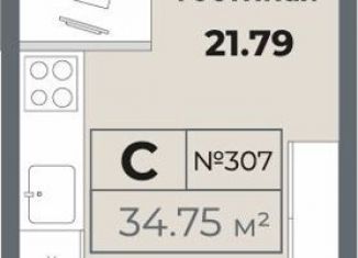 Квартира на продажу студия, 34.1 м2, Санкт-Петербург, метро Лиговский проспект, Лиговский проспект, 127