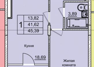 Продажа однокомнатной квартиры, 45.4 м2, Курск, Железнодорожный округ, Усадебная улица, 2А