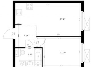 Продажа 1-комнатной квартиры, 36.2 м2, Москва, жилой комплекс Ютаново, 6