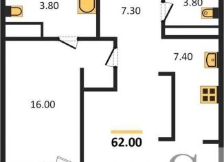 Продается 1-ком. квартира, 62 м2, Новосибирск, Красный проспект, 220, ЖК Нобель