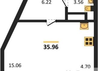 Продам квартиру студию, 36 м2, Новосибирск, Ипподромская улица, 1/1, метро Площадь Ленина