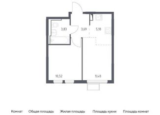 Продаю 1-комнатную квартиру, 32.7 м2, Москва, жилой комплекс Остафьево, к15
